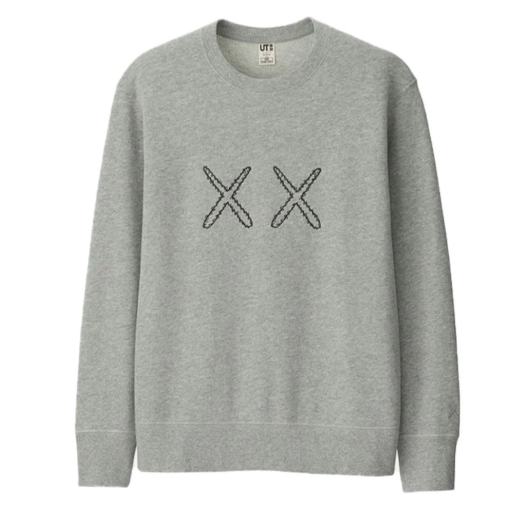 Kaws X Uniqlo X Sesame Street Kids Grey Sweatshirt